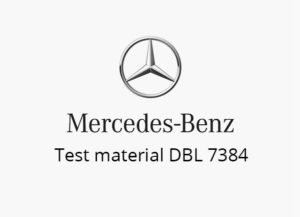 Test material Mercedes DBL